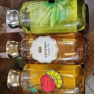 Cherry Limeade, Coconut Cream Pie& White Citrus body wash